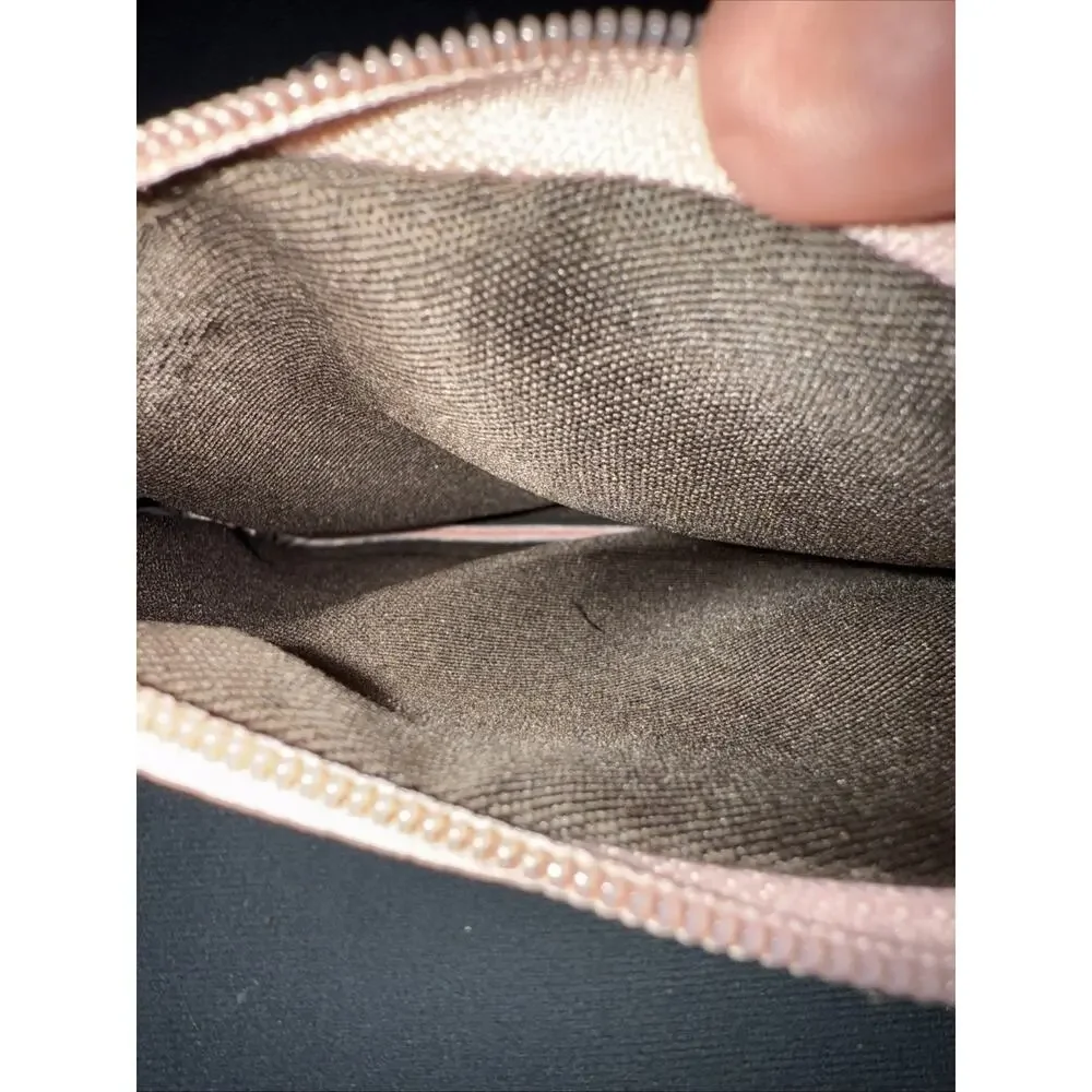 NWT Pink Faux Leather Coin Purse Card Holder with Key Ring Waterproof Zipper